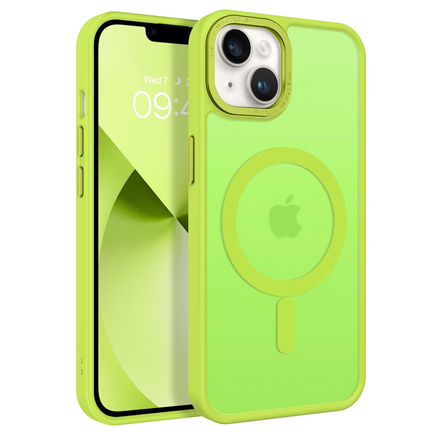 BENTOBEN Magnetic for iPhone 13 Case & iPhone 14 Case [Compatible with Magsafe] Translucent Matte Phone Case iPhone 13/14 Slim Fit Shockproof Women Men Protective Cover for iPhone 13/14 6.1", Hot Pink