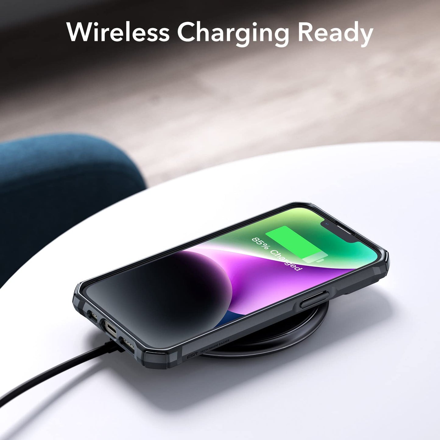 ESR Air Armor Case, Compatible with iPhone 13 Pro Max Case, Military-Grade Drop Protection, Shock-Absorbing Corners, Yellowing-Resistant Hard Back, Scratch Resistant, Clear