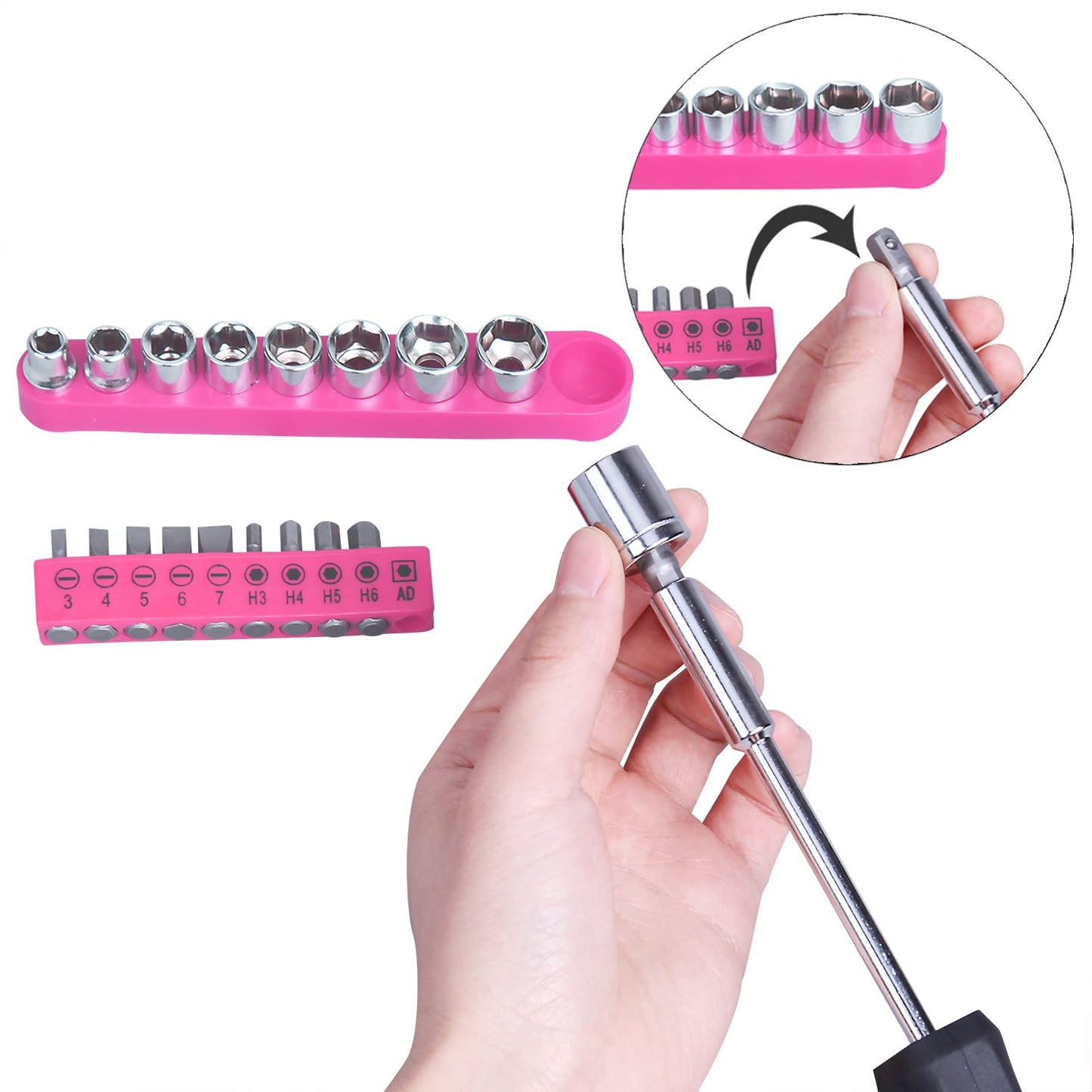 CARTMAN 148Piece Tool Set General Household Hand Tool Kit with Plastic Toolbox Storage Case Blue