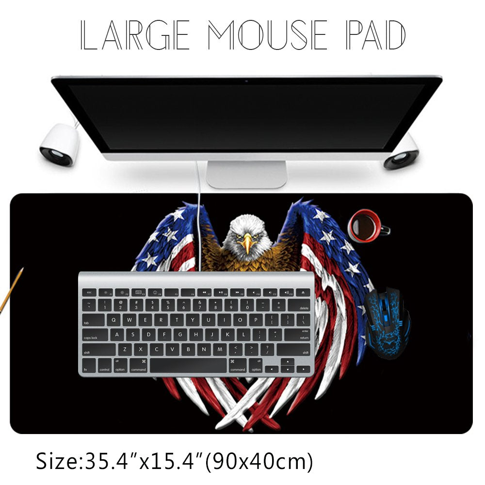 XXL Professional Large Mouse Pad & Computer Game Mouse Mat (35.4x15.7x0.1IN, Map) (90 * 40 Map)