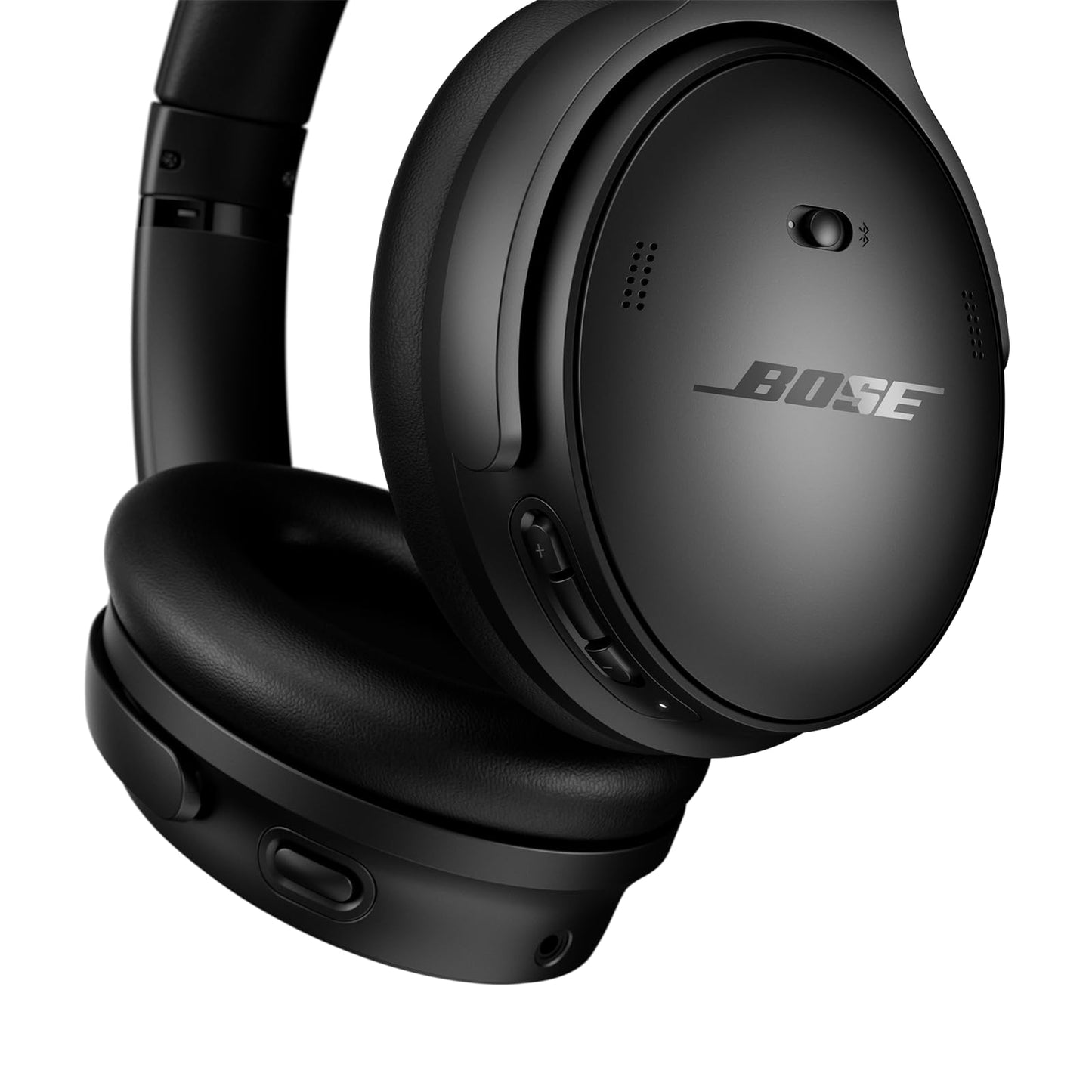 Bose QuietComfort Bluetooth Headphones, Wireless Headphones, Over Ear Noise Cancelling Headphones with Mic, Up To 24 Hours of Battery Life, White Smoke