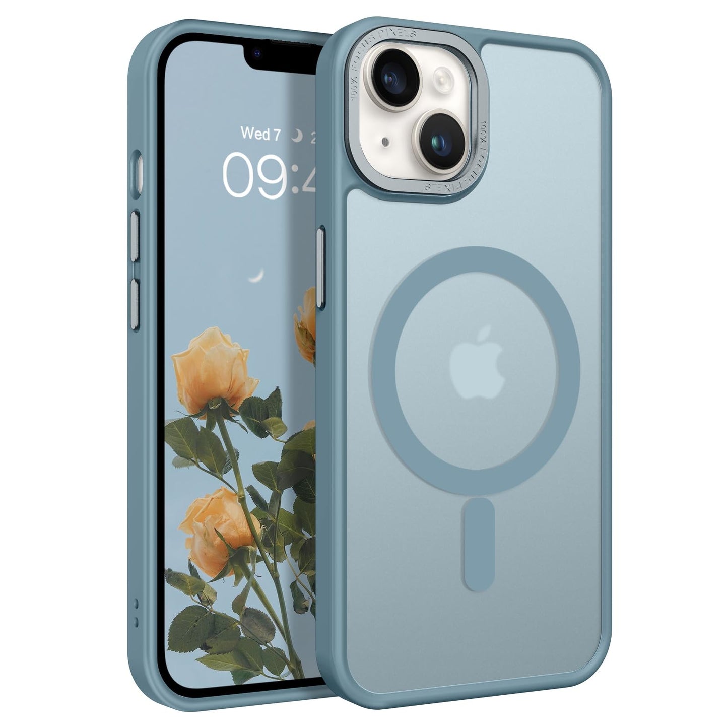 BENTOBEN Magnetic for iPhone 13 Case & iPhone 14 Case [Compatible with Magsafe] Translucent Matte Phone Case iPhone 13/14 Slim Fit Shockproof Women Men Protective Cover for iPhone 13/14 6.1", Hot Pink