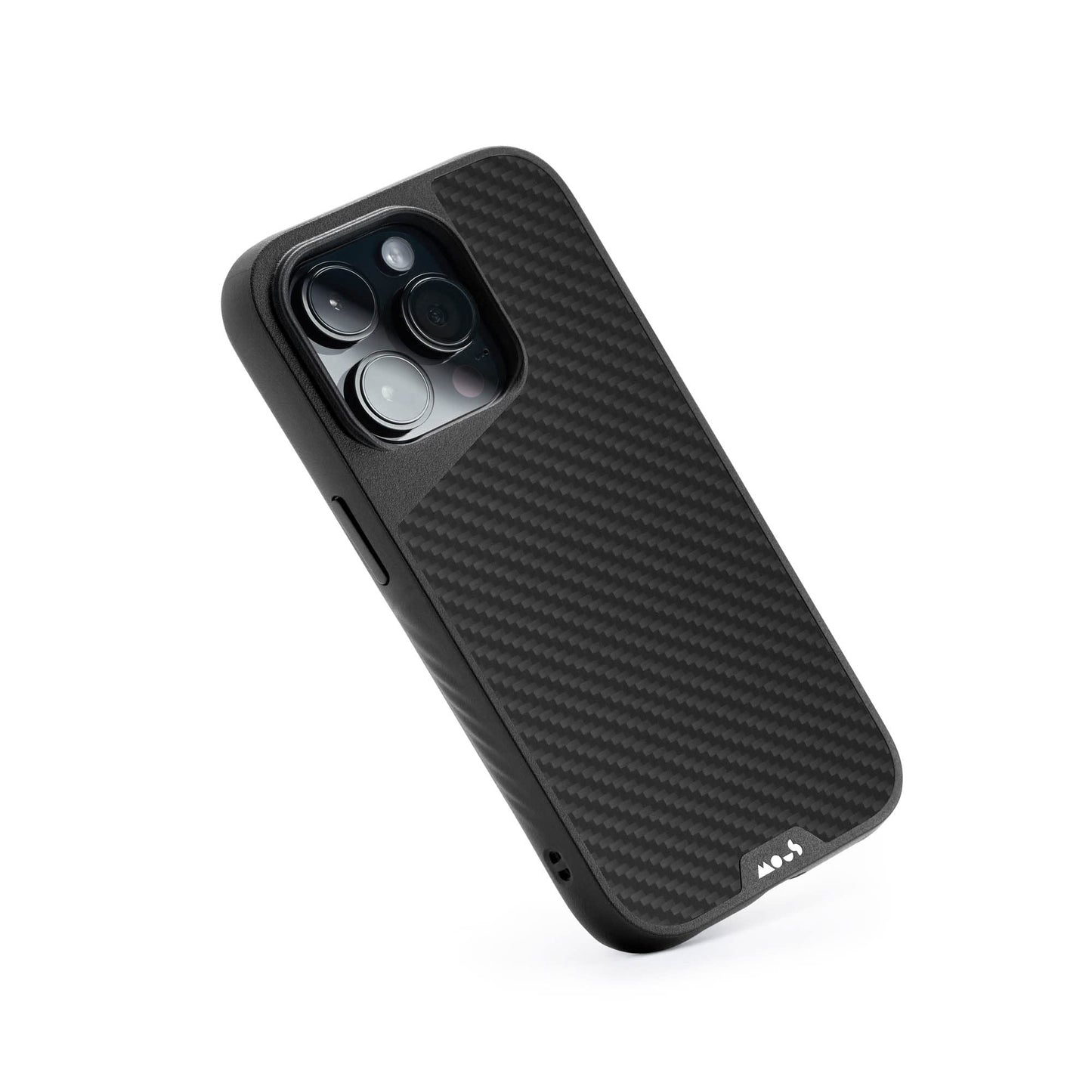 Mous - Case for iPhone 14 - Black Leather - Limitless 5.0 - Protective iPhone 14 Case MagSafe Compatible - Shockproof Phone Cover
