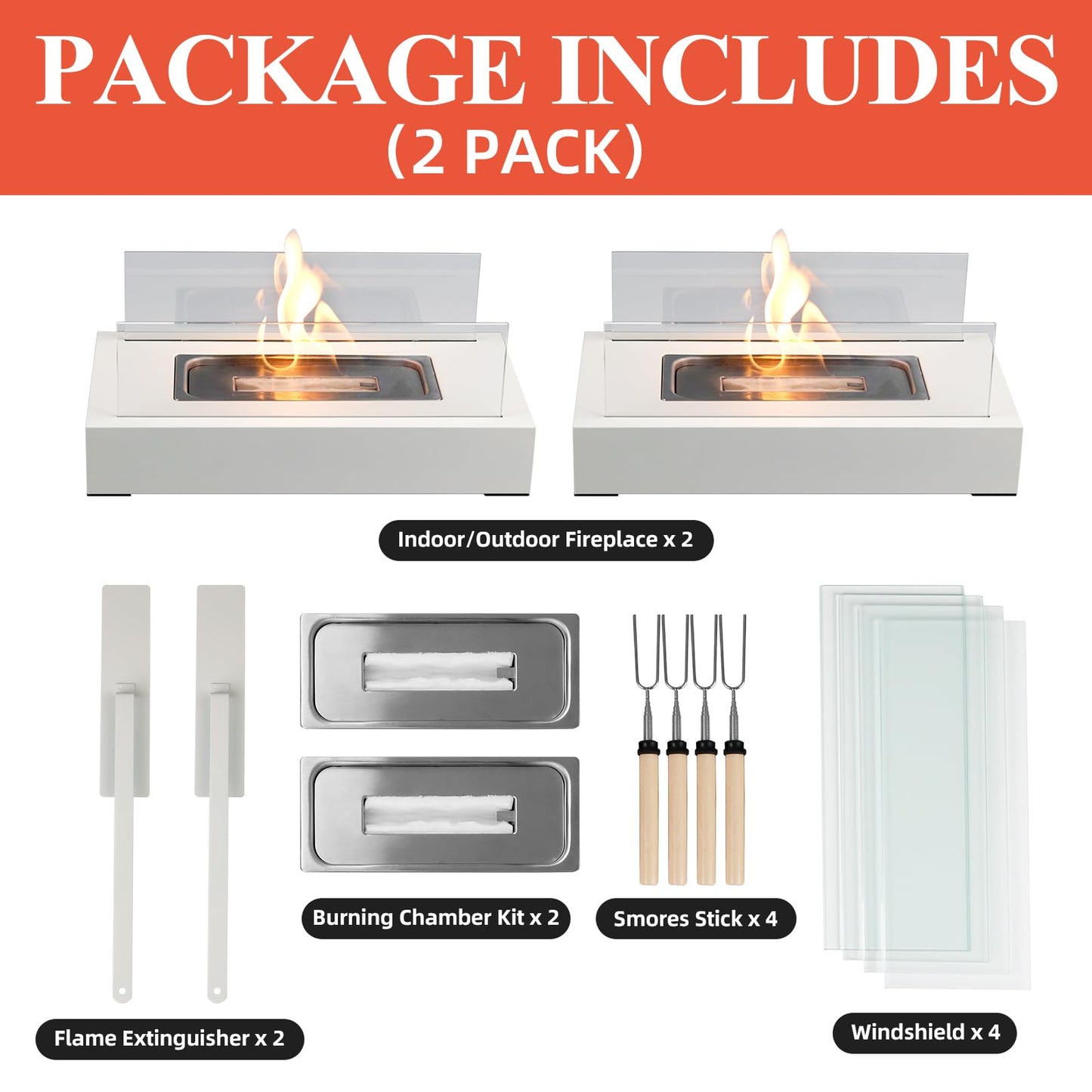 2024 New Tabletop Fire Pit,Woodgrain Portable Table Top Firepit Outdoor Indoor Table top Fireplace Smores Maker for Family Dinner Party Patio Balcony Backyard Housewarming Table Decor