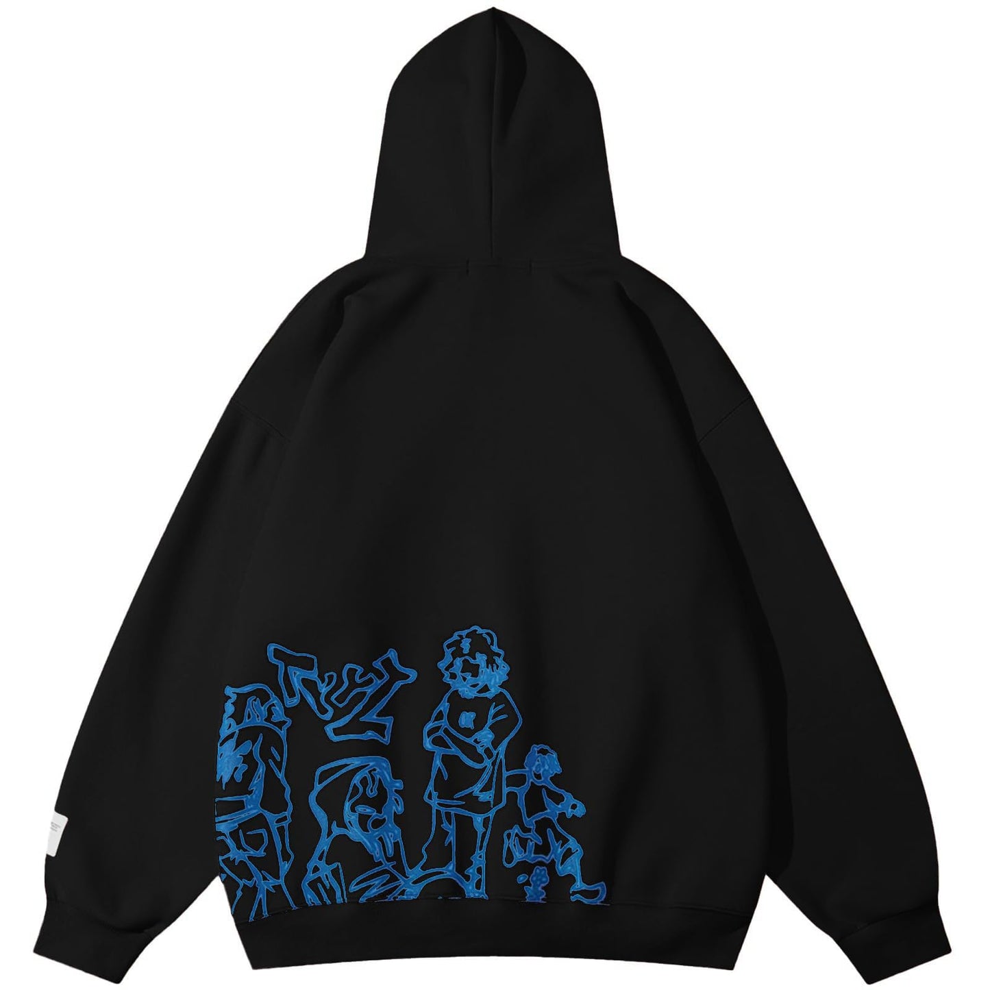 Aelfric Eden Mens Graphic Oversized Hoodie Cartoon Character Print Streetwear Casual hoodies y2k Hooded Sweatshirt