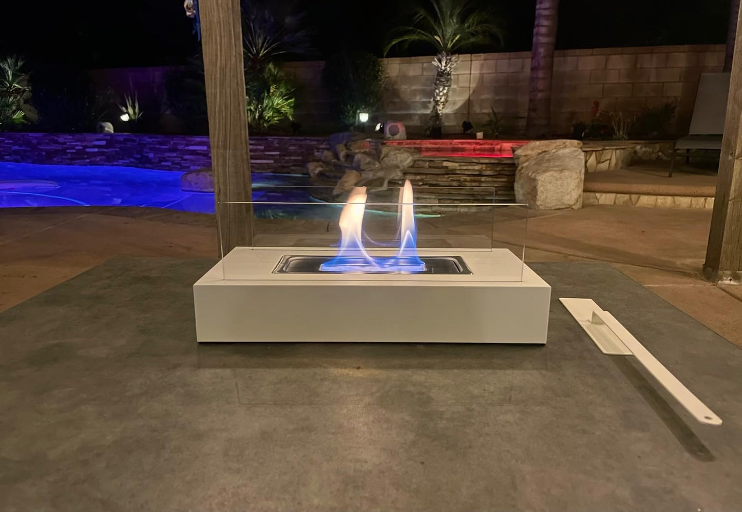 2024 New Tabletop Fire Pit,Woodgrain Portable Table Top Firepit Outdoor Indoor Table top Fireplace Smores Maker for Family Dinner Party Patio Balcony Backyard Housewarming Table Decor