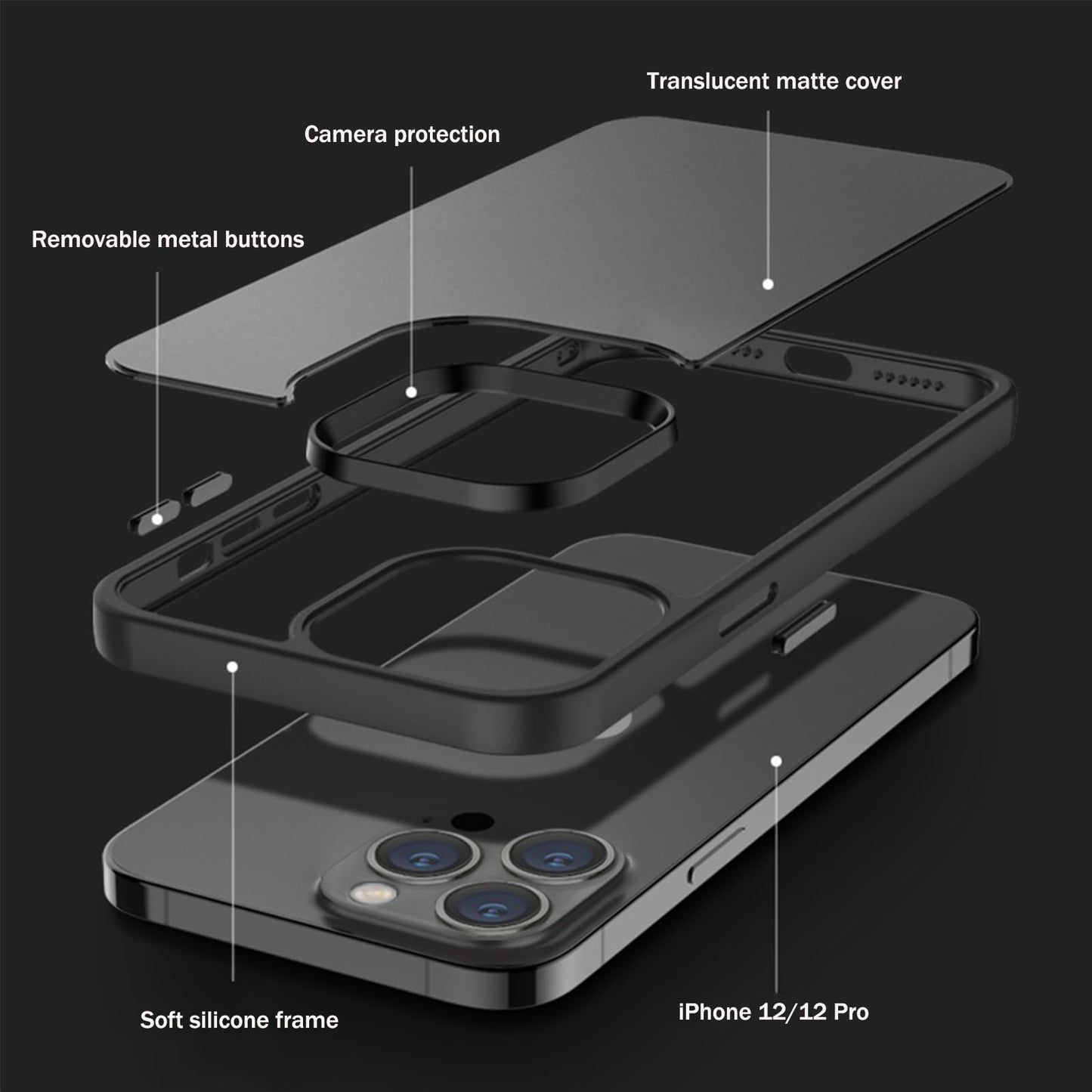 Designed for iPhone 12 & iPhone 12 Pro Case, [Support Wireless Charging] Silicone Soft Anti-Scratch Shockproof Protective Slim Translucent Phone Case for iPhone 12/12 Pro 6.1 inch,Green