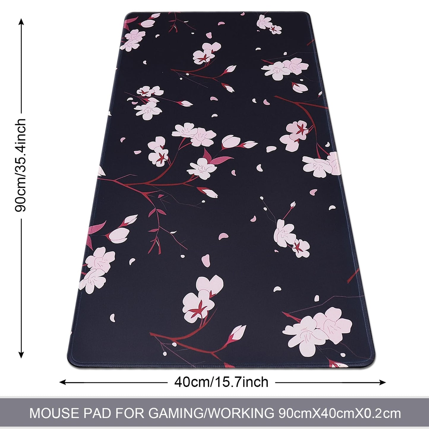 XXL Professional Large Mouse Pad & Computer Game Mouse Mat (35.4x15.7x0.1IN, Map) (90 * 40 Map)