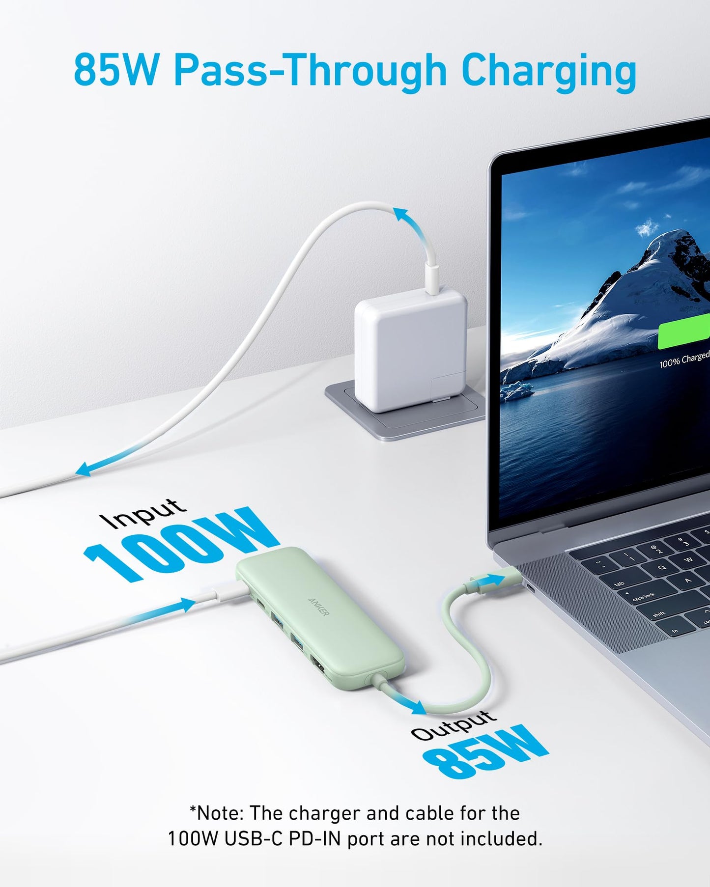 Anker 332 USB-C Hub (5-in-1) with 4K HDMI Display, 5Gbps - and 2 5Gbps USB-A Data Ports and for MacBook Pro, MacBook Air, Dell XPS, Lenovo Thinkpad, HP Laptops and More