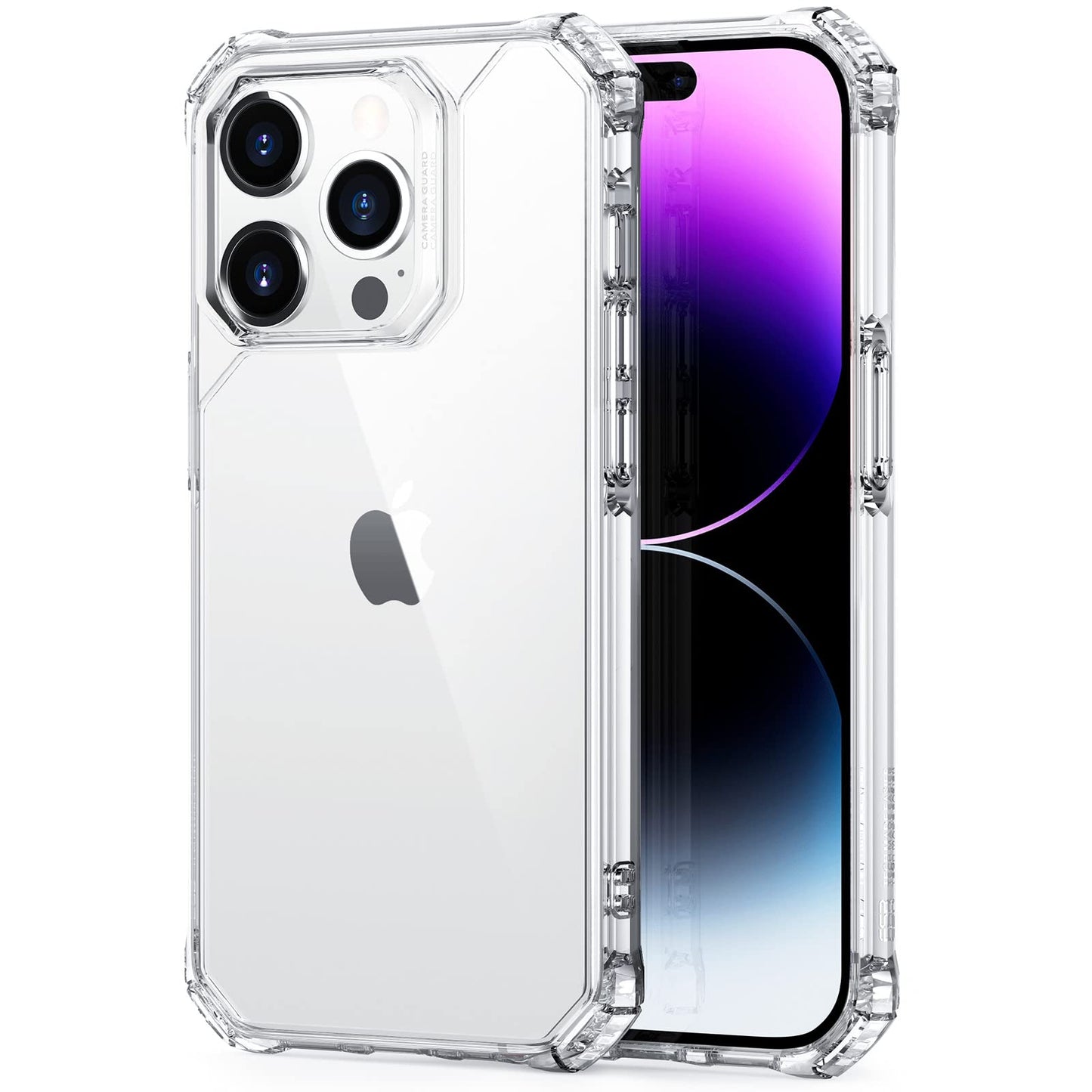 ESR Air Armor Case, Compatible with iPhone 13 Pro Max Case, Military-Grade Drop Protection, Shock-Absorbing Corners, Yellowing-Resistant Hard Back, Scratch Resistant, Clear