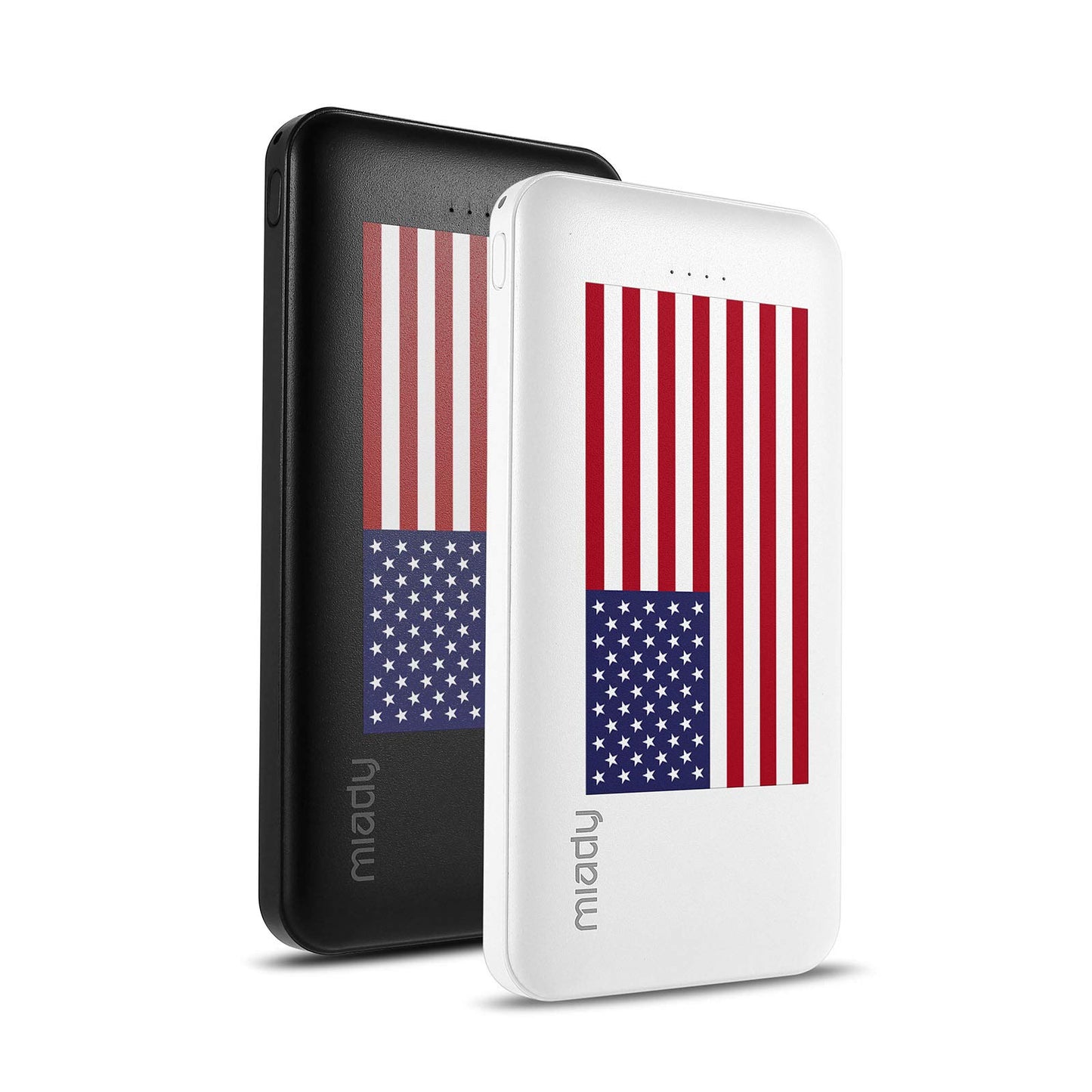 Miady 2-Pack 10000mAh Dual USB Portable Charger, USB-C Fast Charging Power Bank, Backup Charger for iPhone 15/14/13, Galaxy S23/22, Pixel and etc