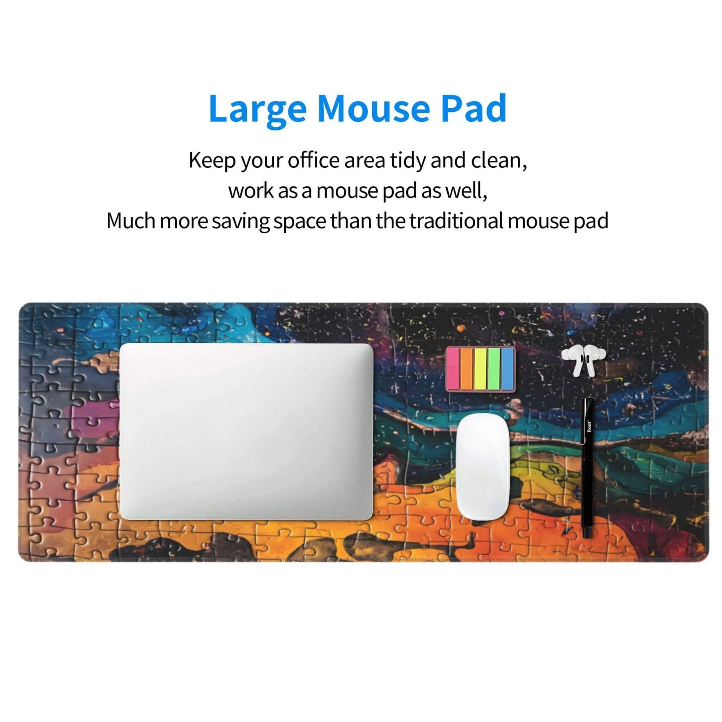 Japanese Mouse Pad, Large Japanese Desk Mat, XL Anime Gaming Keyboard Mat, Non-Slip Rubber Base, Big Extended Desk Protector for Home Office, 31.5”x11.8”