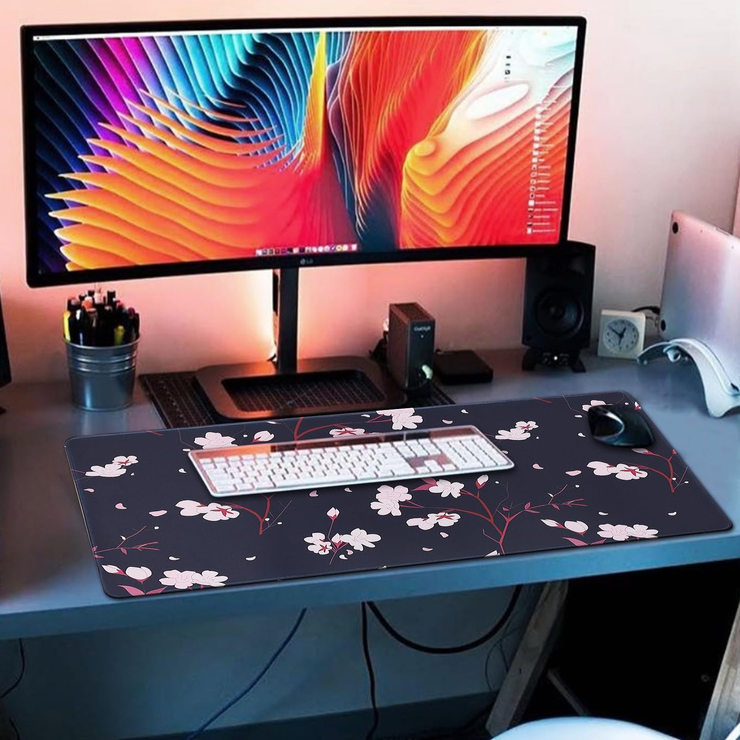 XXL Professional Large Mouse Pad & Computer Game Mouse Mat (35.4x15.7x0.1IN, Map) (90 * 40 Map)