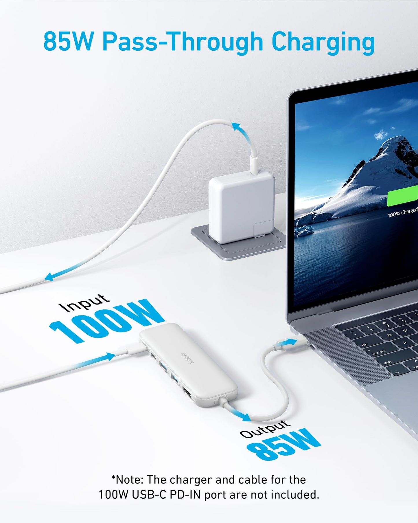 Anker 332 USB-C Hub (5-in-1) with 4K HDMI Display, 5Gbps - and 2 5Gbps USB-A Data Ports and for MacBook Pro, MacBook Air, Dell XPS, Lenovo Thinkpad, HP Laptops and More