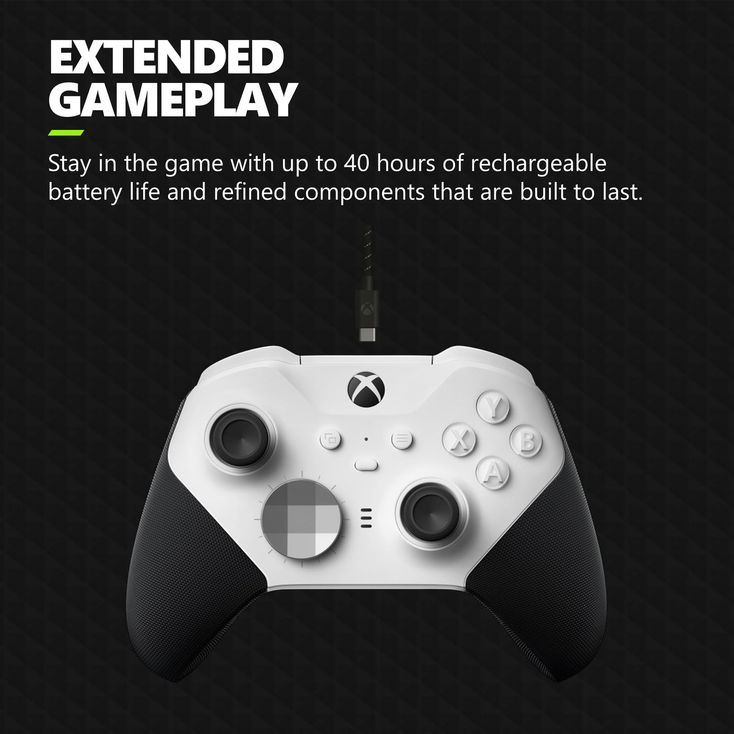 Xbox Elite Series 2 Core Wireless Gaming Controller – Black – Xbox Series X|S, Xbox One, Windows PC, Android, and iOS