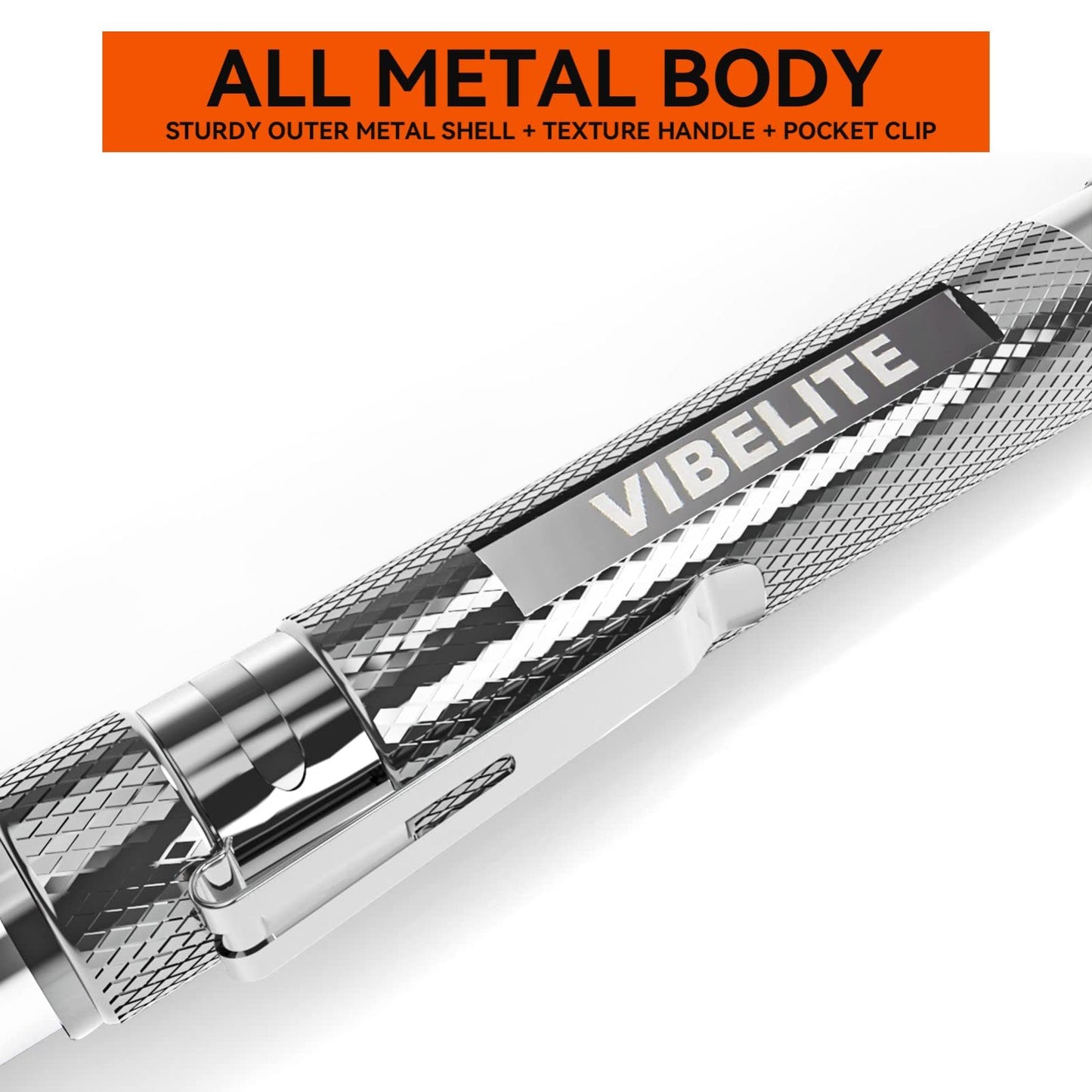 VIBELITE Extendable Magnetic Flashlight with Telescoping Magnet Pickup Tool-Cool Gadgets Gifts Idea & Gifts for Men,Husband,Dad,Father,Mechanic,Tech,Handyman,Him Women, Silve