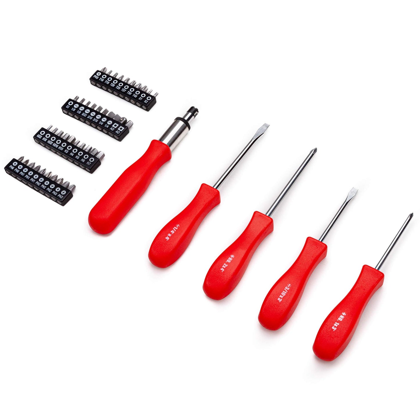 CARTMAN 205 Piece Ratchet Wrench Tool Set 1/4" & 3/8" & 1/2" Drive with SAE/Metric Sockets Kit in Plastic Toolbox