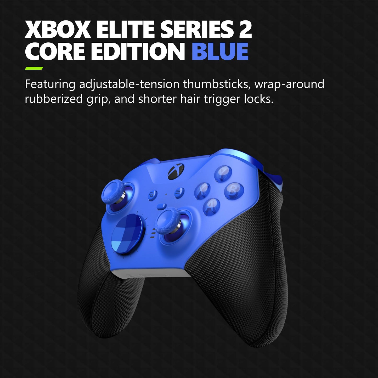 Xbox Elite Series 2 Core Wireless Gaming Controller – Black – Xbox Series X|S, Xbox One, Windows PC, Android, and iOS