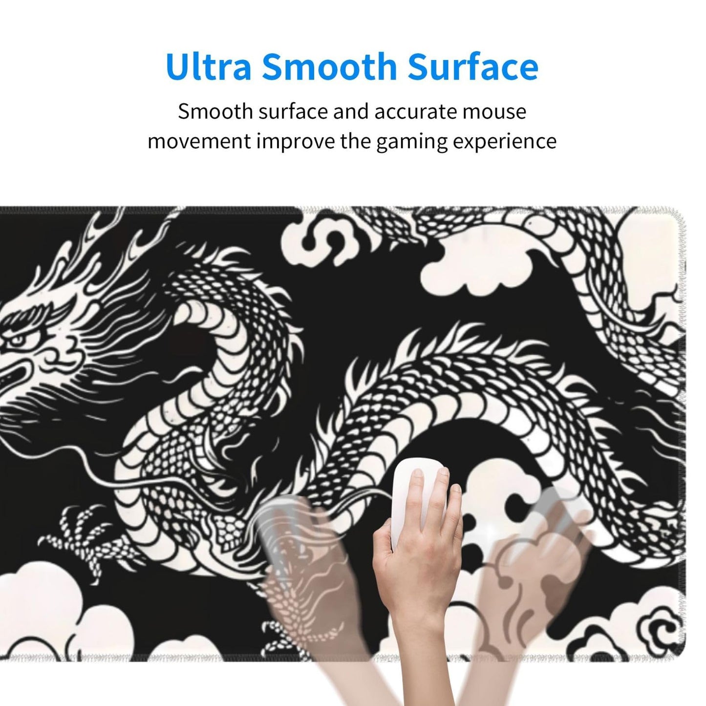 Japanese Mouse Pad, Large Japanese Desk Mat, XL Anime Gaming Keyboard Mat, Non-Slip Rubber Base, Big Extended Desk Protector for Home Office, 31.5”x11.8”