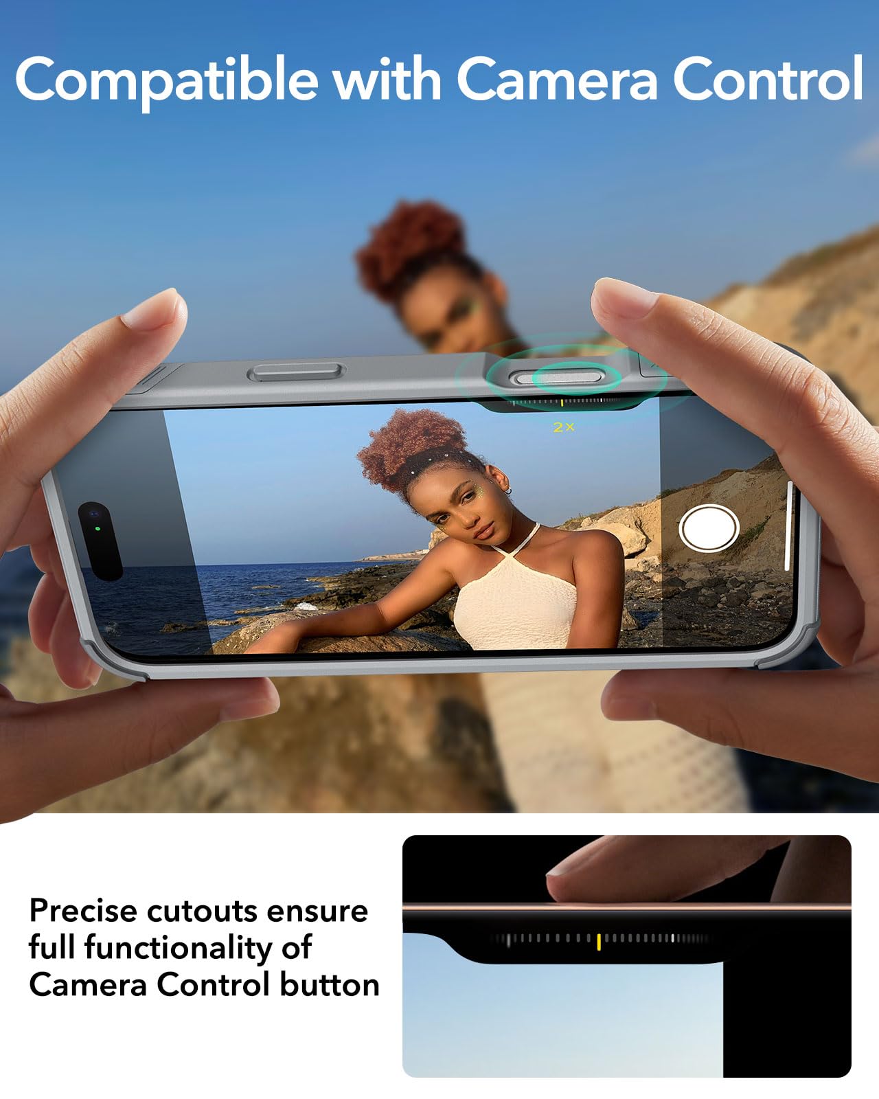 ESR Air Armor Case, Compatible with iPhone 13 Pro Max Case, Military-Grade Drop Protection, Shock-Absorbing Corners, Yellowing-Resistant Hard Back, Scratch Resistant, Clear