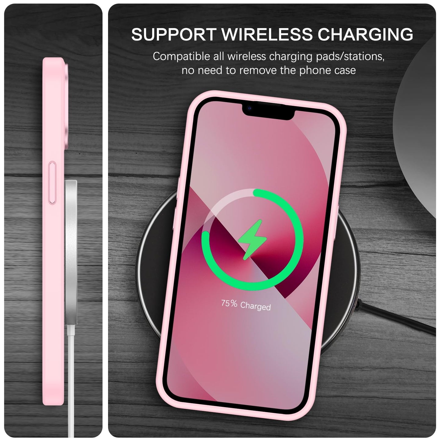 BENTOBEN Magnetic for iPhone 13 Case & iPhone 14 Case [Compatible with Magsafe] Translucent Matte Phone Case iPhone 13/14 Slim Fit Shockproof Women Men Protective Cover for iPhone 13/14 6.1", Hot Pink