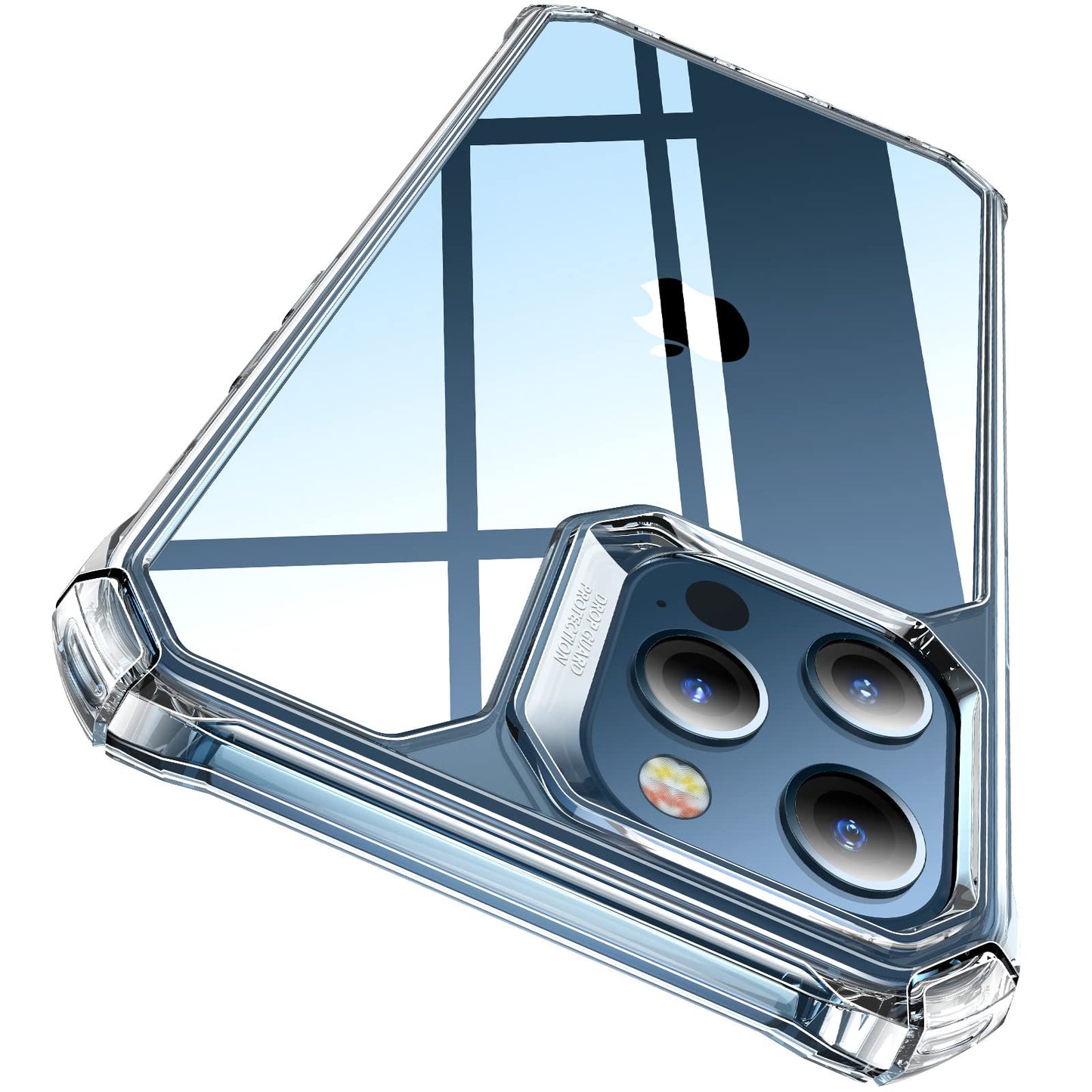 ESR Air Armor Case, Compatible with iPhone 13 Pro Max Case, Military-Grade Drop Protection, Shock-Absorbing Corners, Yellowing-Resistant Hard Back, Scratch Resistant, Clear