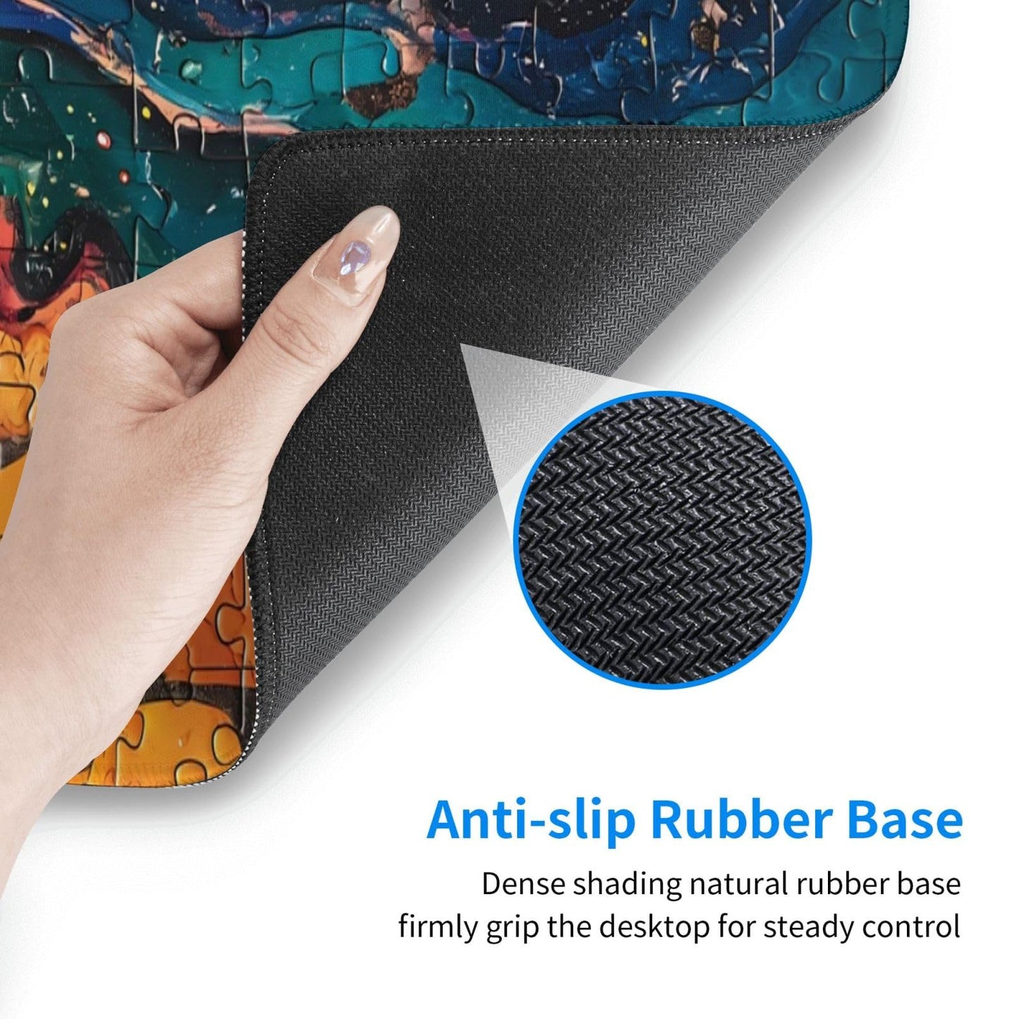 Japanese Mouse Pad, Large Japanese Desk Mat, XL Anime Gaming Keyboard Mat, Non-Slip Rubber Base, Big Extended Desk Protector for Home Office, 31.5”x11.8”