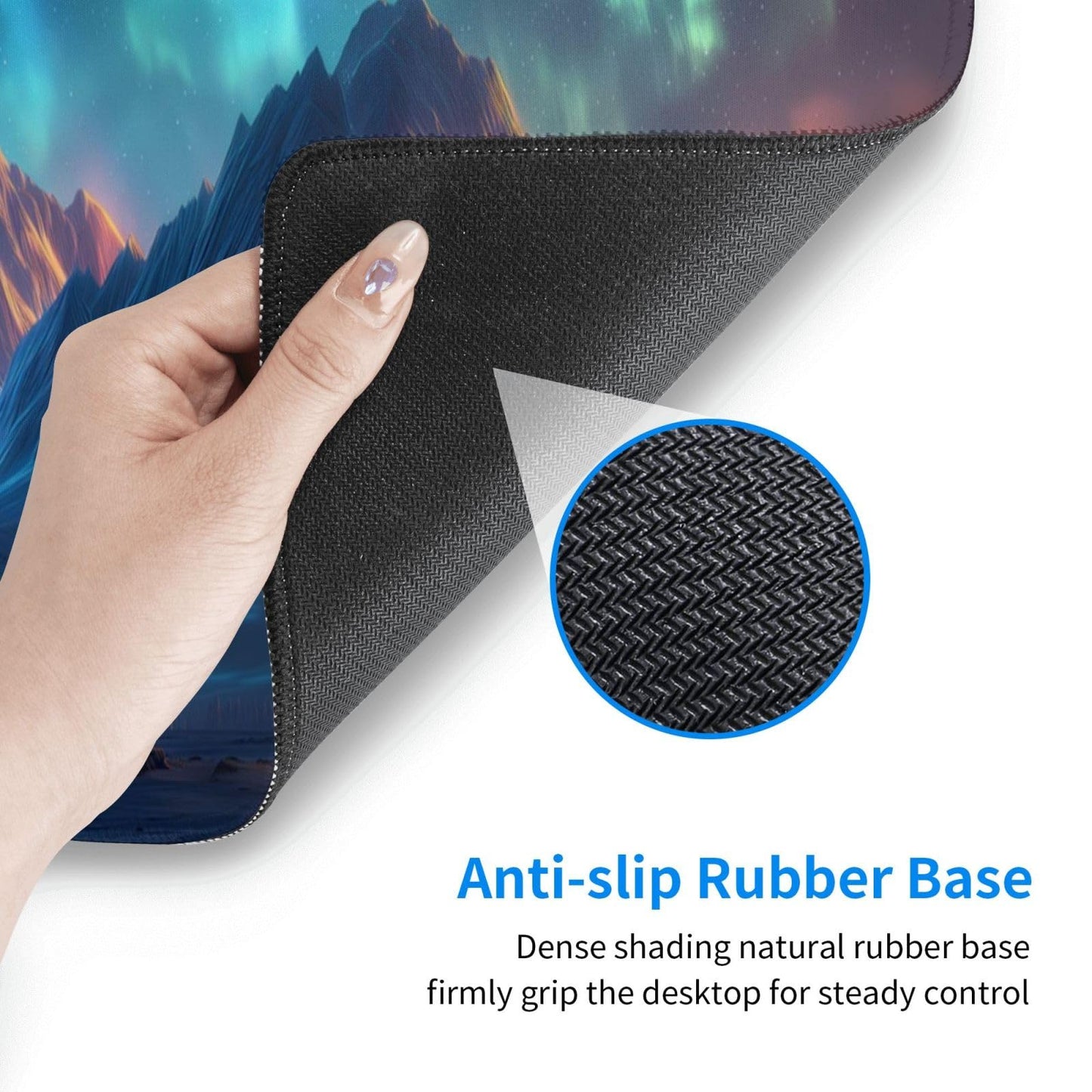 Japanese Mouse Pad, Large Japanese Desk Mat, XL Anime Gaming Keyboard Mat, Non-Slip Rubber Base, Big Extended Desk Protector for Home Office, 31.5”x11.8”