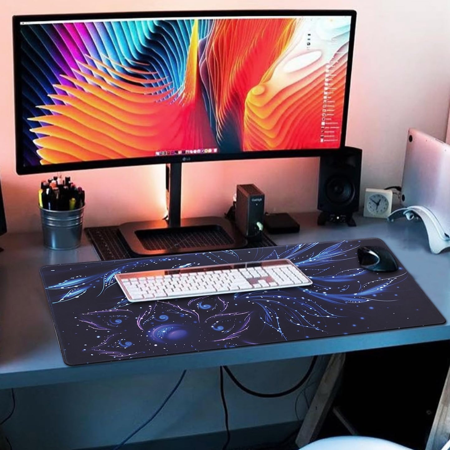 XXL Professional Large Mouse Pad & Computer Game Mouse Mat (35.4x15.7x0.1IN, Map) (90 * 40 Map)