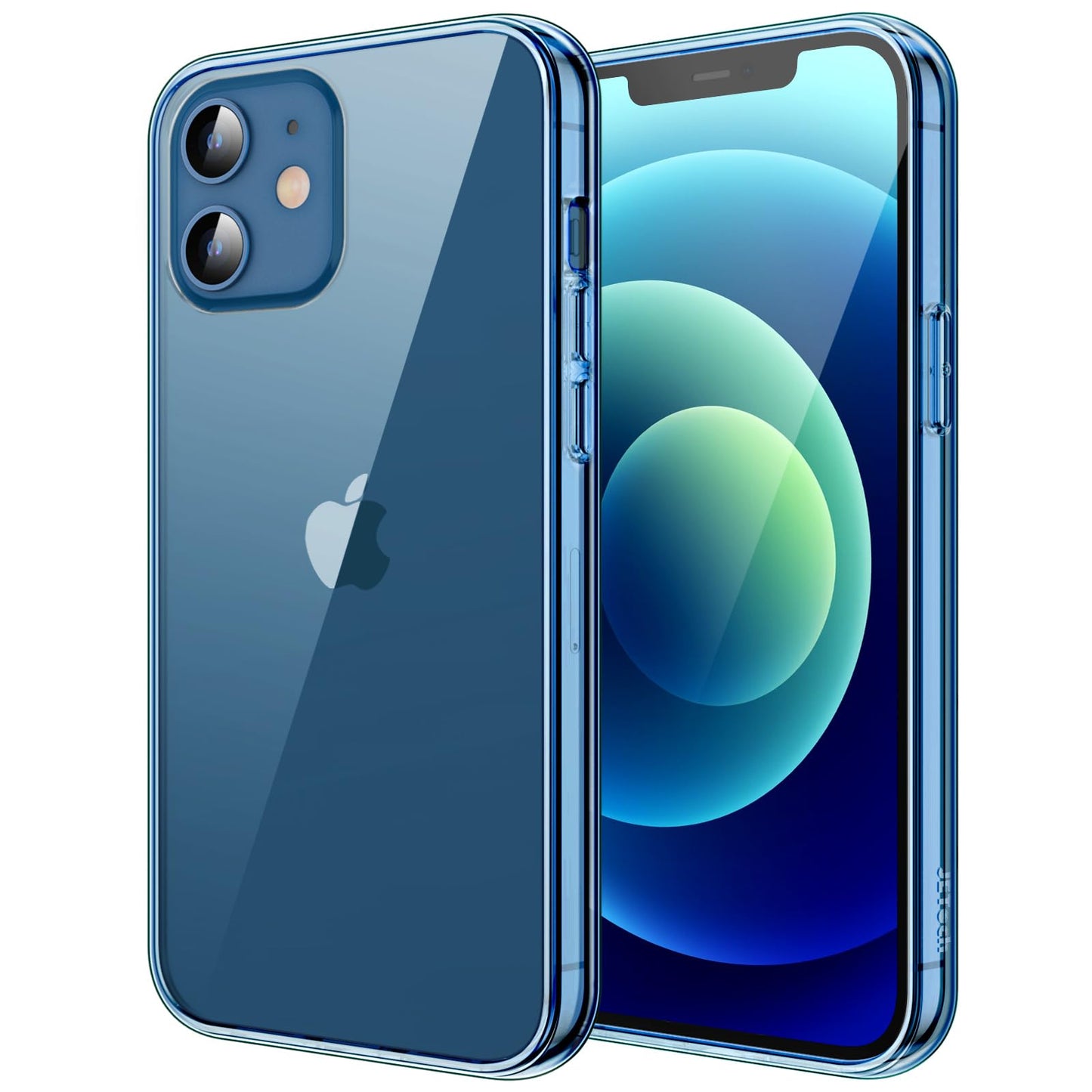 JETech Case for iPhone 12/12 Pro 6.1-Inch, Non-Yellowing Shockproof Phone Bumper Cover, Anti-Scratch Clear Back (HD Clear)