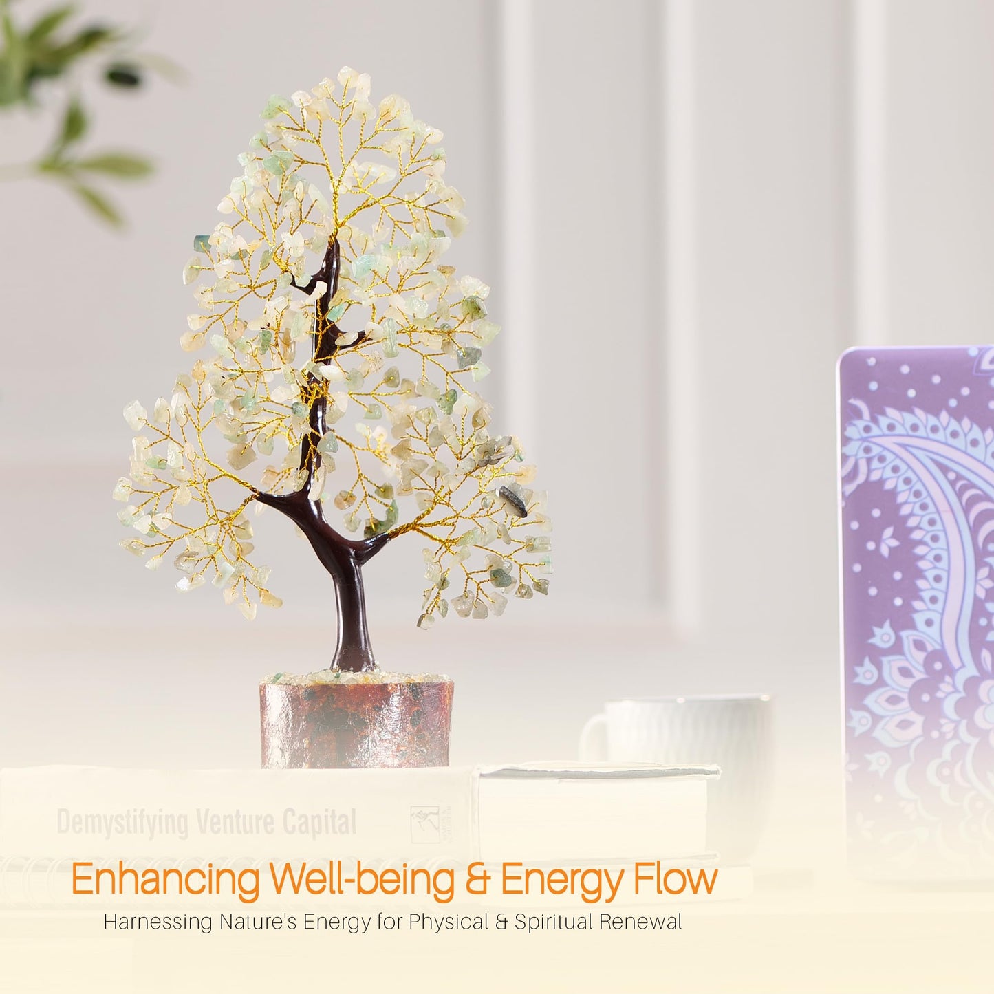 7 Chakra Tree, Crystals and Healing Stones, Chakra Tree of Life Crystal Tree for Positive Energy, Birthday Gifts for Women, Home Office Decor, House Warming Gifts New Home, Spiritual Gifts