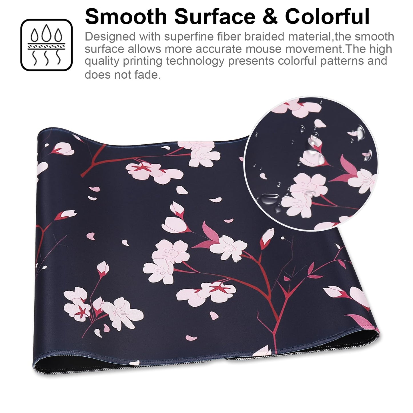 XXL Professional Large Mouse Pad & Computer Game Mouse Mat (35.4x15.7x0.1IN, Map) (90 * 40 Map)