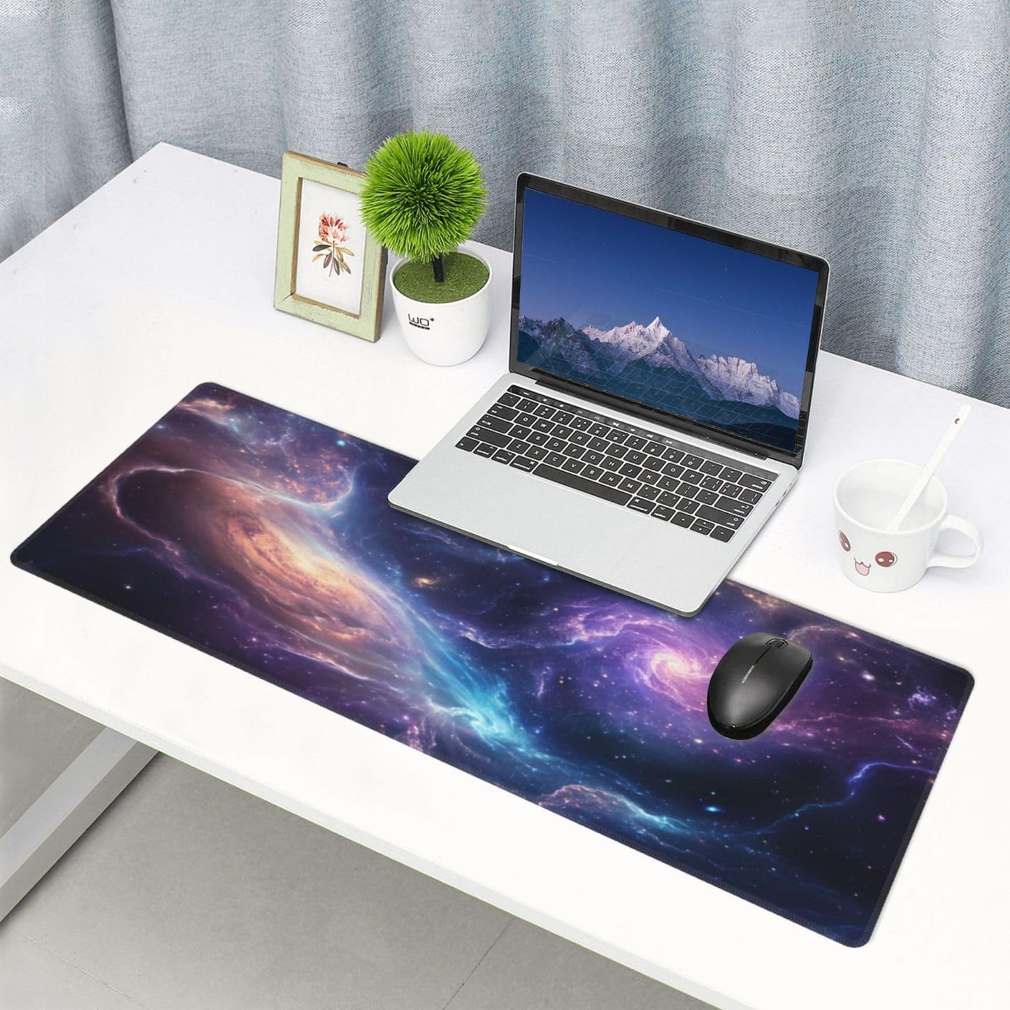 Japanese Mouse Pad, Large Japanese Desk Mat, XL Anime Gaming Keyboard Mat, Non-Slip Rubber Base, Big Extended Desk Protector for Home Office, 31.5”x11.8”