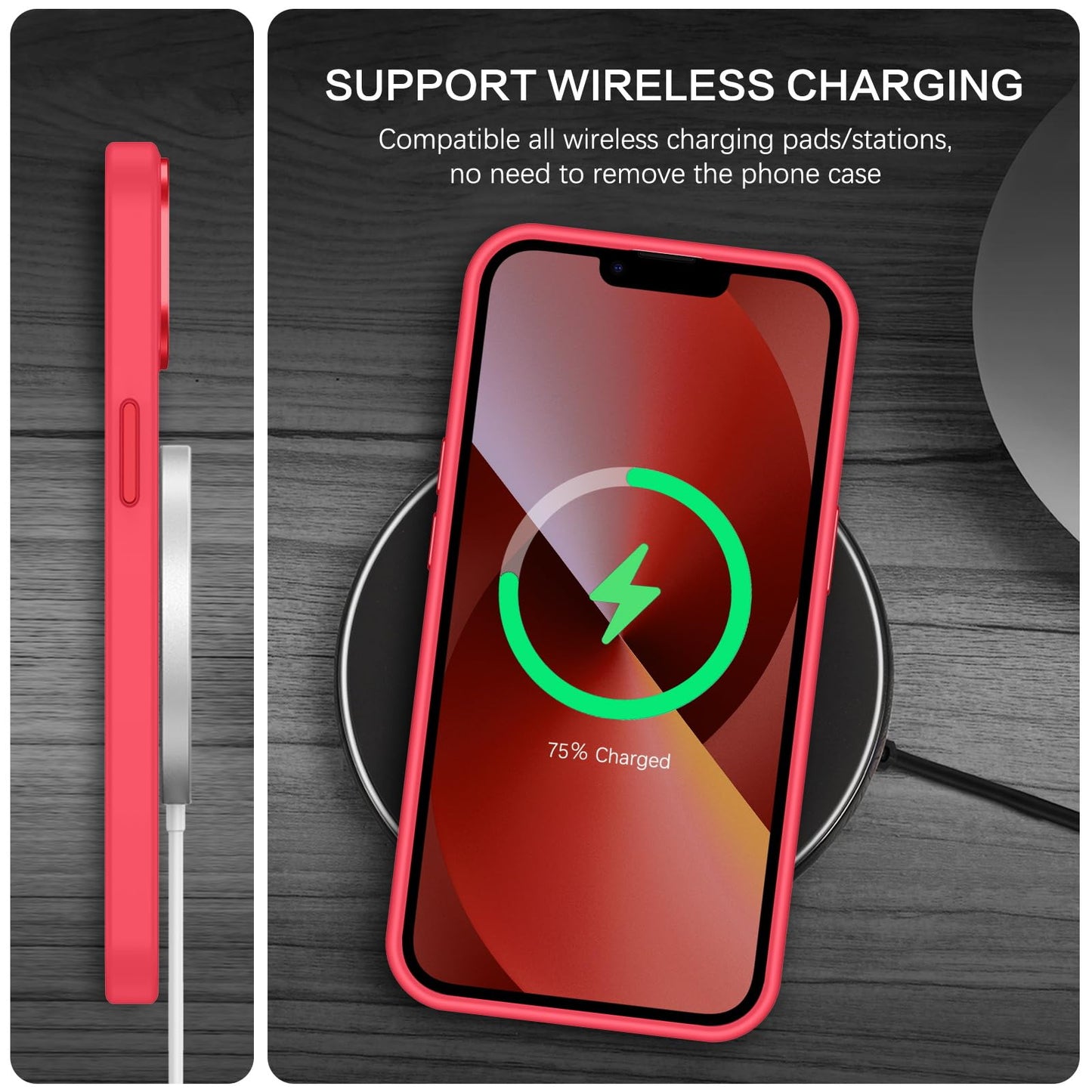 BENTOBEN Magnetic for iPhone 13 Case & iPhone 14 Case [Compatible with Magsafe] Translucent Matte Phone Case iPhone 13/14 Slim Fit Shockproof Women Men Protective Cover for iPhone 13/14 6.1", Hot Pink