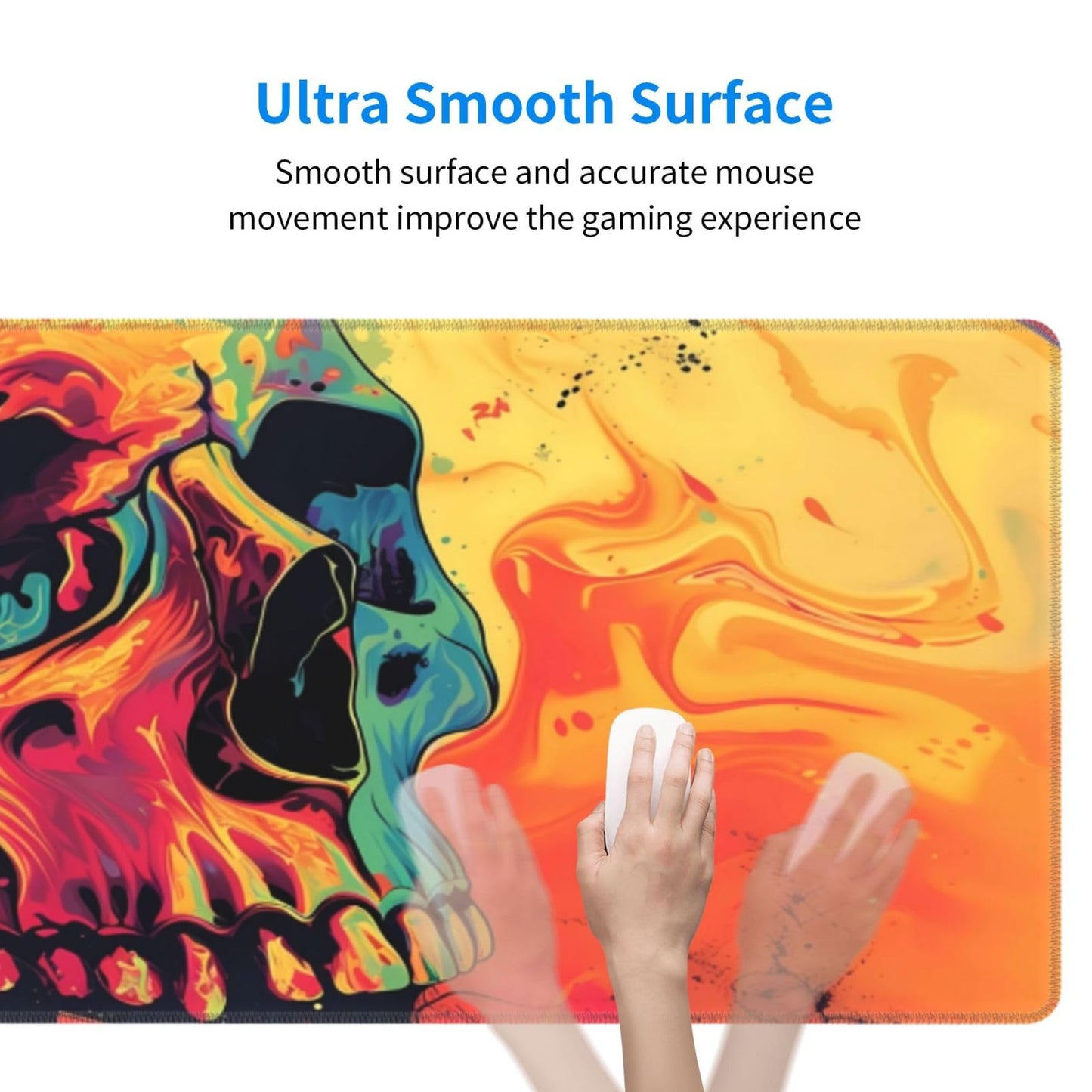 Japanese Mouse Pad, Large Japanese Desk Mat, XL Anime Gaming Keyboard Mat, Non-Slip Rubber Base, Big Extended Desk Protector for Home Office, 31.5”x11.8”