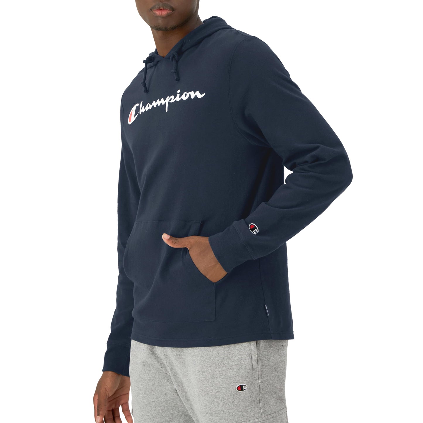 Champion Men's Hoodie, Midweight T-shirt Hoodie, Soft and Comfortable T-shirt Hoodie for Men