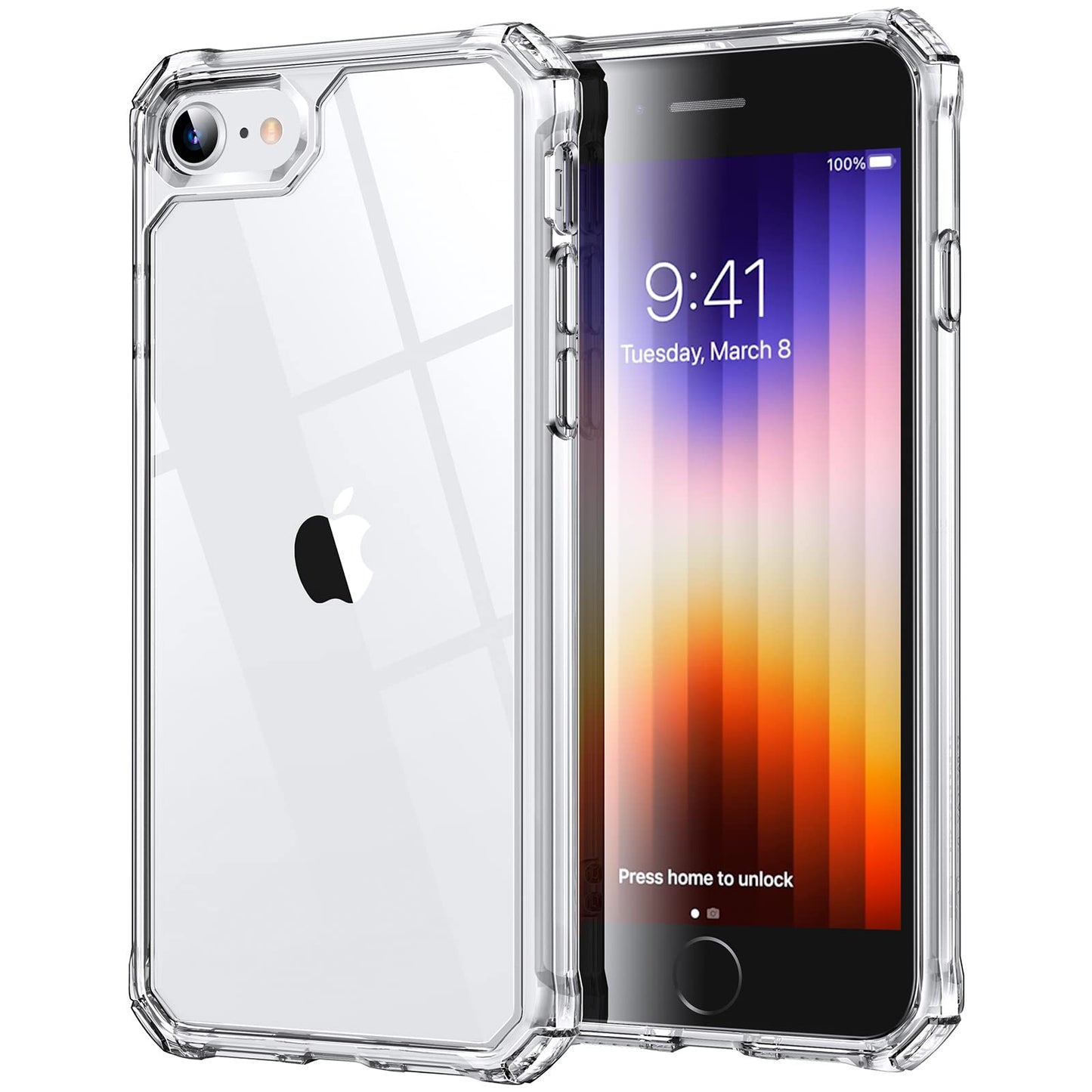 ESR Air Armor Case, Compatible with iPhone 13 Pro Max Case, Military-Grade Drop Protection, Shock-Absorbing Corners, Yellowing-Resistant Hard Back, Scratch Resistant, Clear