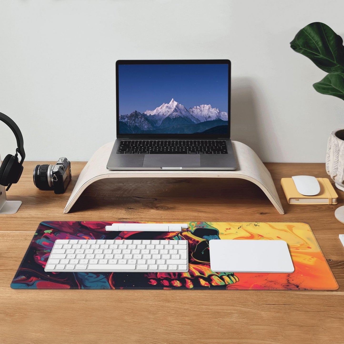 Japanese Mouse Pad, Large Japanese Desk Mat, XL Anime Gaming Keyboard Mat, Non-Slip Rubber Base, Big Extended Desk Protector for Home Office, 31.5”x11.8”