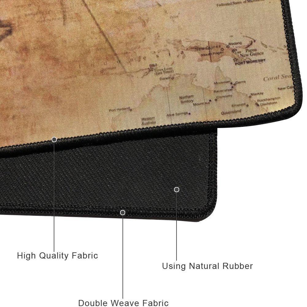 XXL Professional Large Mouse Pad & Computer Game Mouse Mat (35.4x15.7x0.1IN, Map) (90 * 40 Map)