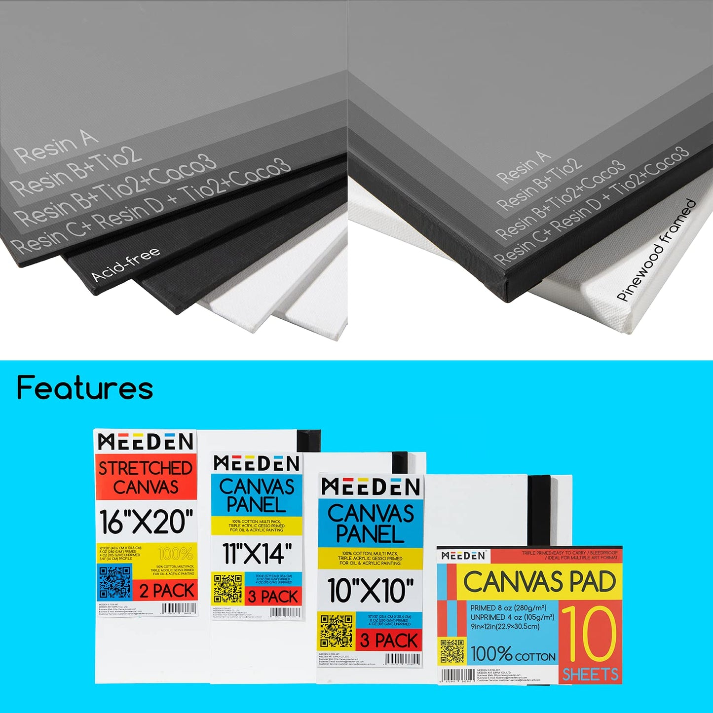 MEEDEN 149PCS Art Supplies with French Easel, All-in-one Painting Set for Artists Beginners