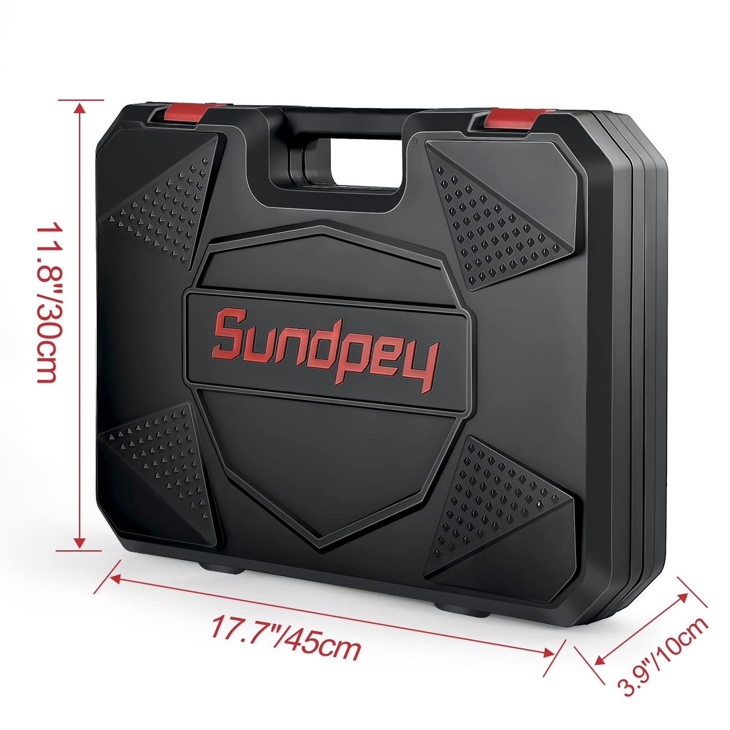 Sundpey Home Tool Kit 257-PCs - Household Basic Repair Tool Set for Men Women - General Hand Mechanic's Tool Set & Screwdriver Set & Wrench Set & Socket & Portable Tool Box Storage Case Blue