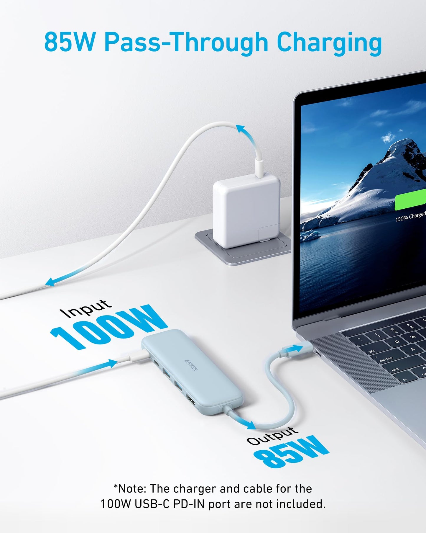 Anker 332 USB-C Hub (5-in-1) with 4K HDMI Display, 5Gbps - and 2 5Gbps USB-A Data Ports and for MacBook Pro, MacBook Air, Dell XPS, Lenovo Thinkpad, HP Laptops and More