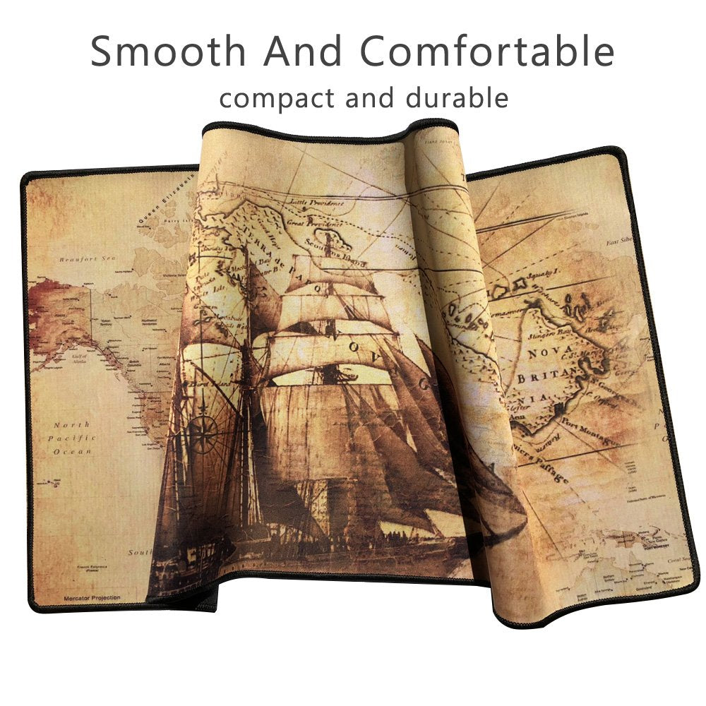 XXL Professional Large Mouse Pad & Computer Game Mouse Mat (35.4x15.7x0.1IN, Map) (90 * 40 Map)