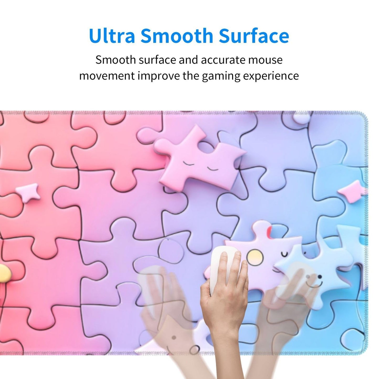 Japanese Mouse Pad, Large Japanese Desk Mat, XL Anime Gaming Keyboard Mat, Non-Slip Rubber Base, Big Extended Desk Protector for Home Office, 31.5”x11.8”