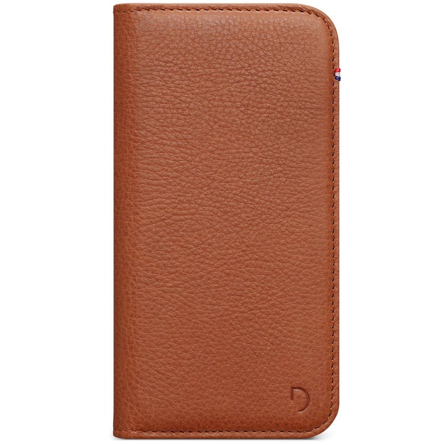 DECODED Wallet Case - iPhone 13 Mini - Tested by Apple - Phone Case with Card Holder - Flip Cover European Leather - Light Brown