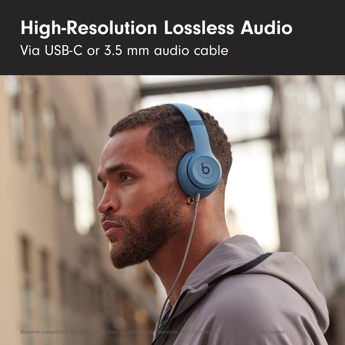 Beats Solo 4 - Wireless Bluetooth On-Ear Headphones, Apple & Android Compatible, Up to 50 Hours of Battery Life - Matte Black