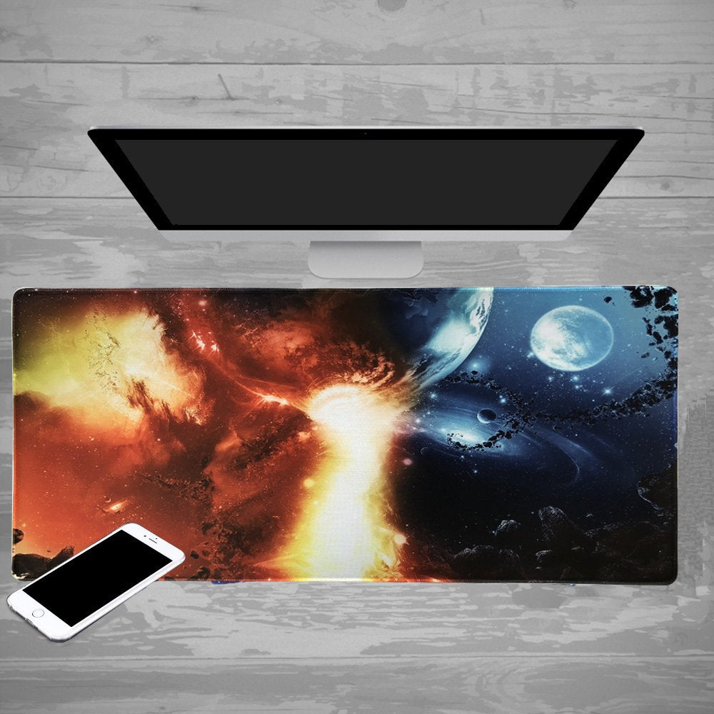 XXL Professional Large Mouse Pad & Computer Game Mouse Mat (35.4x15.7x0.1IN, Map) (90 * 40 Map)