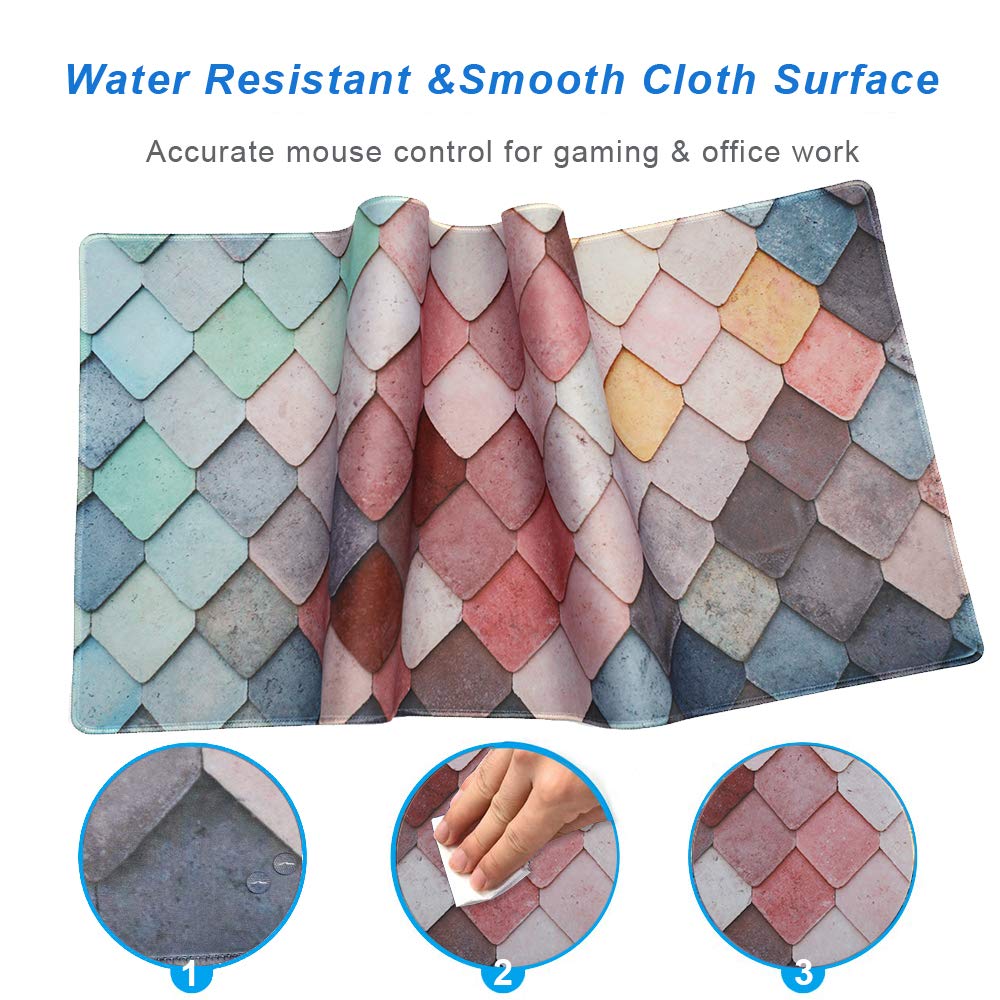 XXL Professional Large Mouse Pad & Computer Game Mouse Mat (35.4x15.7x0.1IN, Map) (90 * 40 Map)