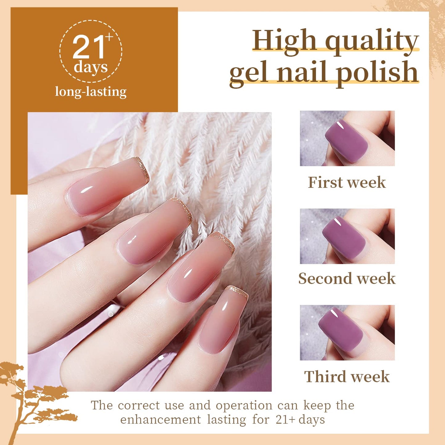 JODSONE 23 PCS Gel Nail Polish Kit with U V Light Popular Color with Durable Base Coat Matte Glossy Top Coat
