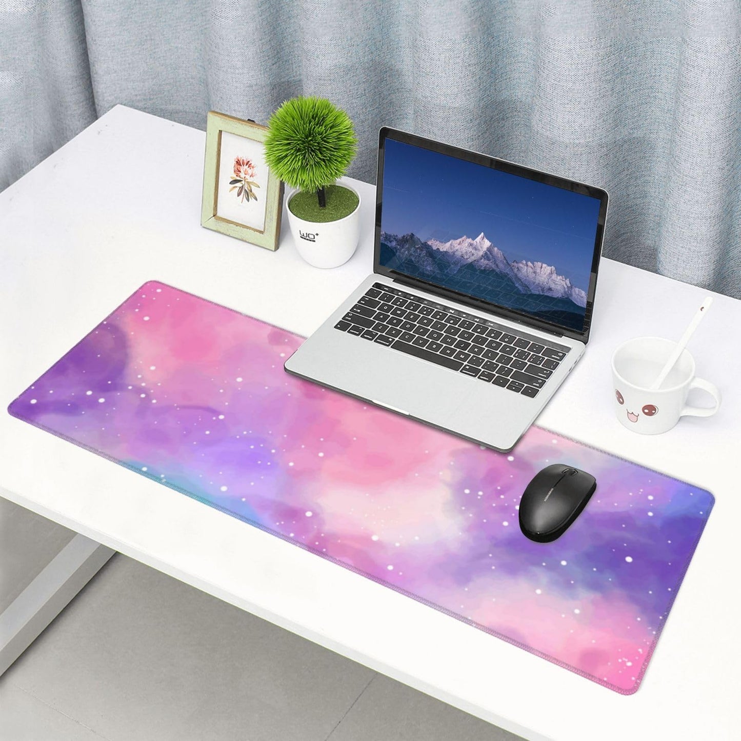 Japanese Mouse Pad, Large Japanese Desk Mat, XL Anime Gaming Keyboard Mat, Non-Slip Rubber Base, Big Extended Desk Protector for Home Office, 31.5”x11.8”